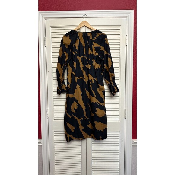 Who What Wear Printed Balloon Sleeve Midi Length Dress Size M - Picture 2 of 4